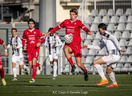 Il Carpi inizia il 2026 a passo falso: ko con la Juve e perde Cortesi