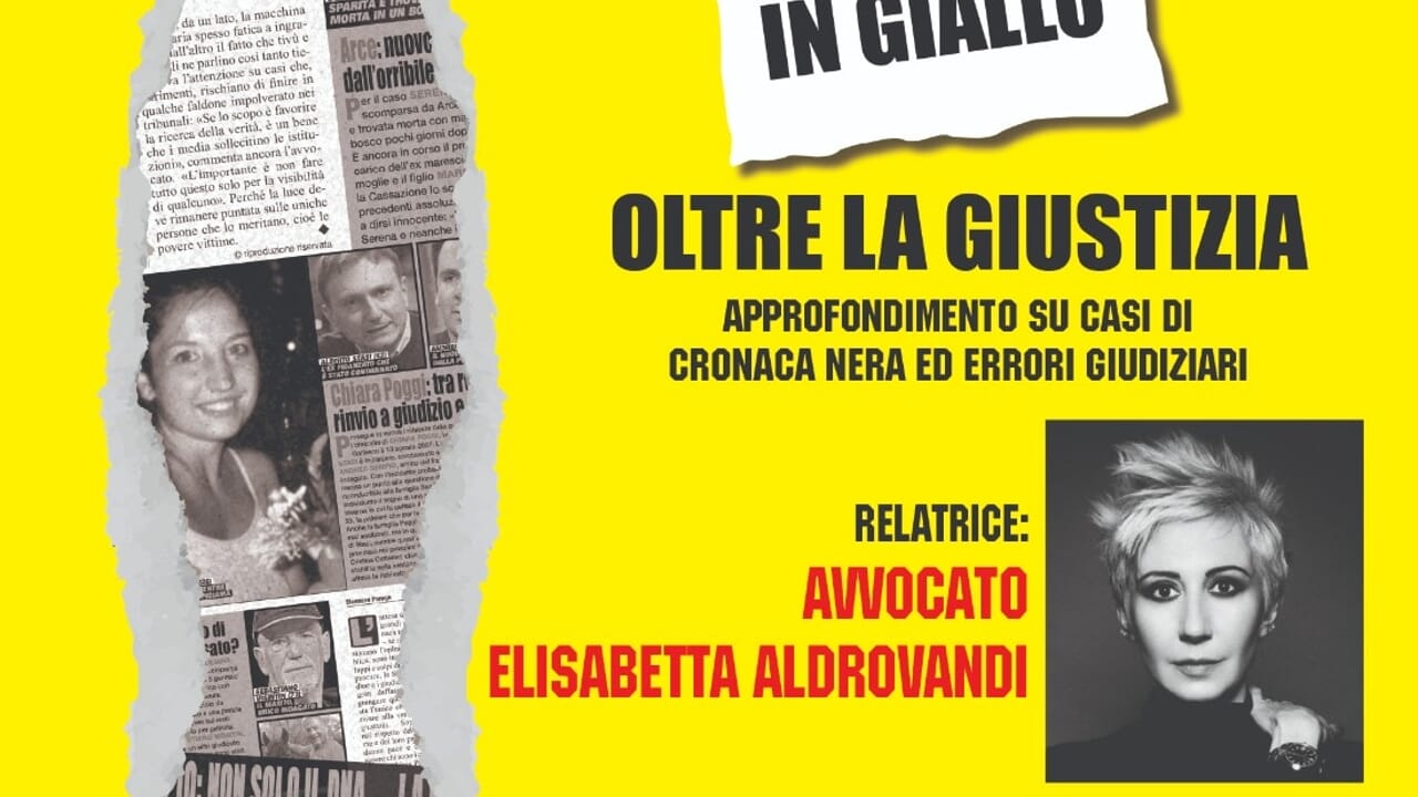 Aperitivo in Giallo: il crimine incontra la giustizia