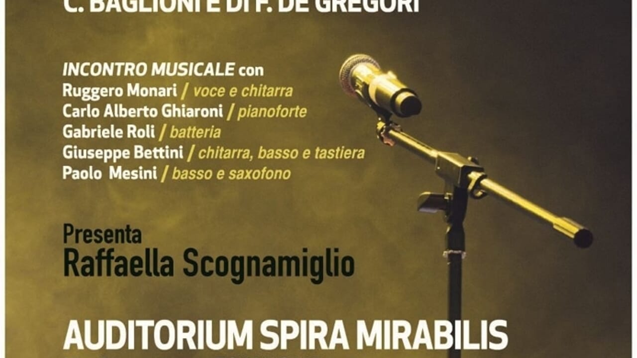 Baglioni e De Gregori "dialogano" per beneficenza a Formigine
