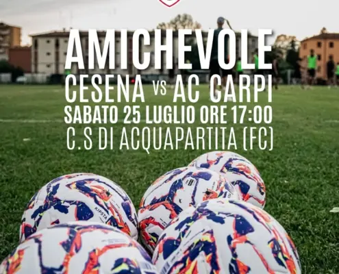 Carpi, primo brivido d'estate: Diamanti e il suo Cesena aspettano i biancorossi ad Acquapartita