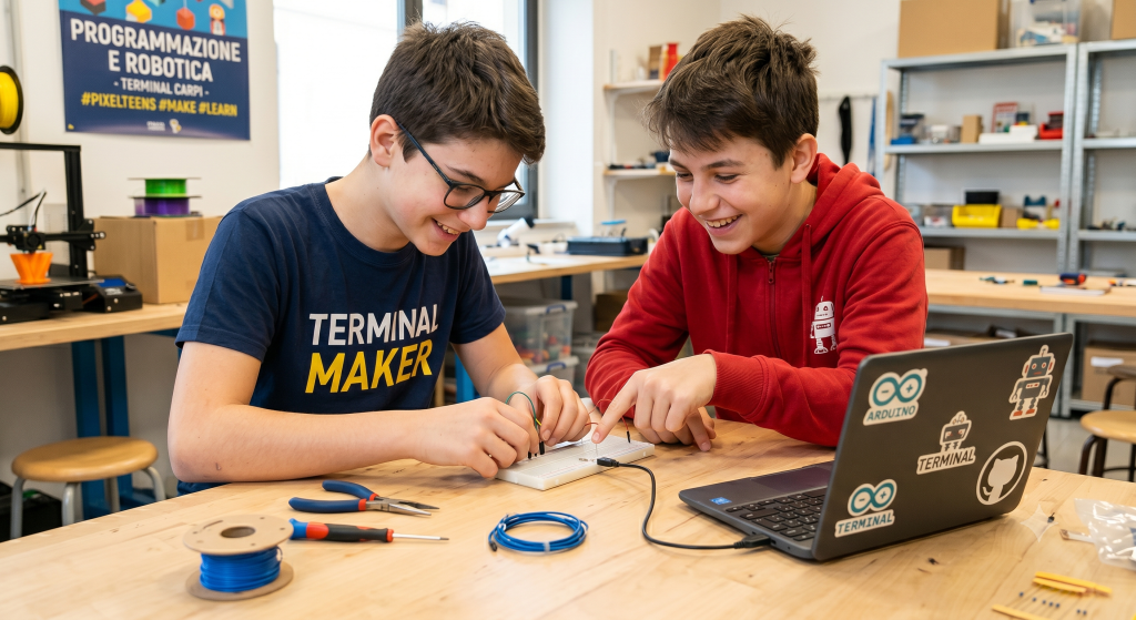 A Carpi i ragazzi imparano a far pensare le macchine: al Terminal arriva PixelTeens Smart Tech