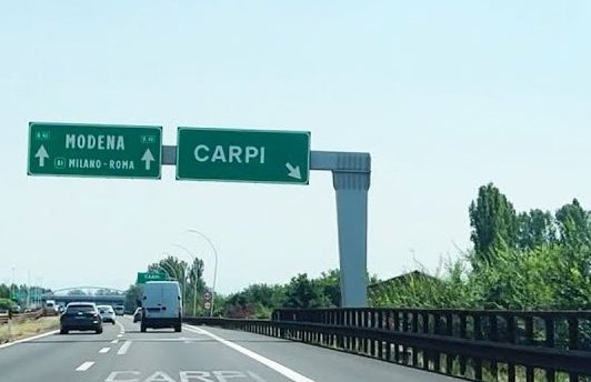 Chiusura notturna dell'A22: uscita obbligatoria a Carpi per chi va verso sud