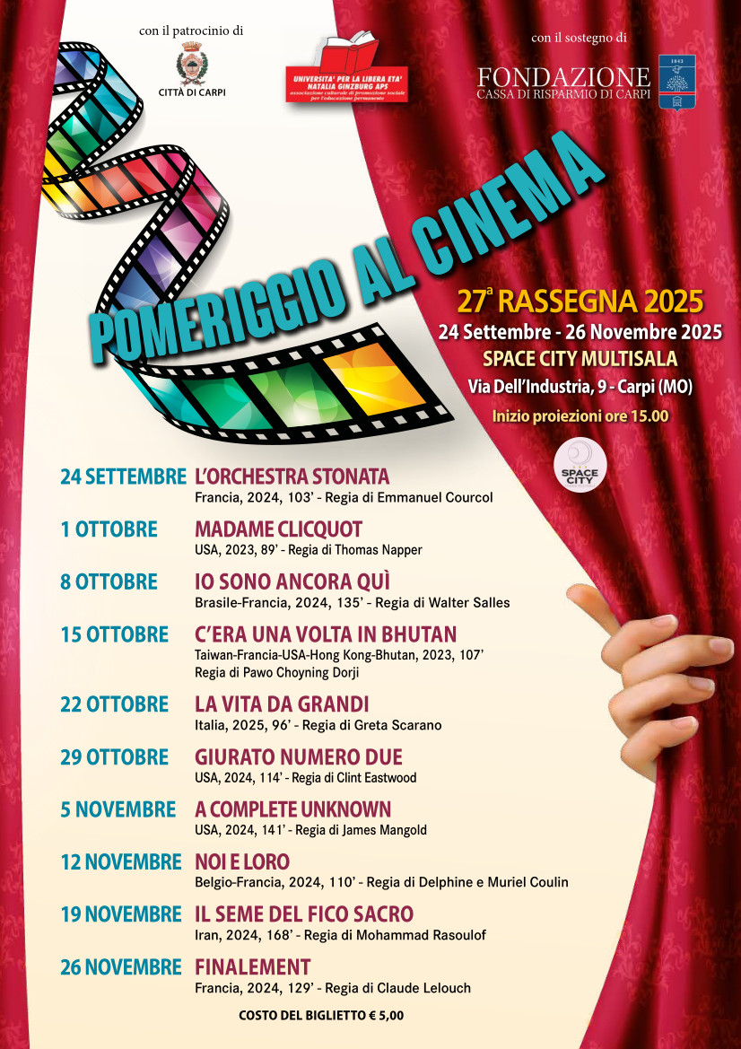 Cinema per tutti: torna "Pomeriggio al cinema" allo Space City