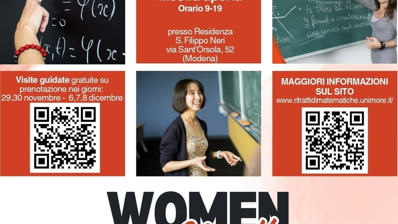 Da vicina Modena arriva una notizia matematica che scalda il cuore