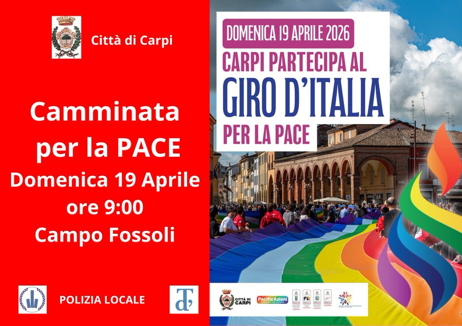 Domenica 19 aprile stop al traffico per il Giro d'Italia per la Pace