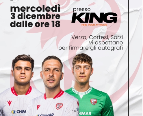 I giovani biancorossi si presentano alla città: serata speciale da King