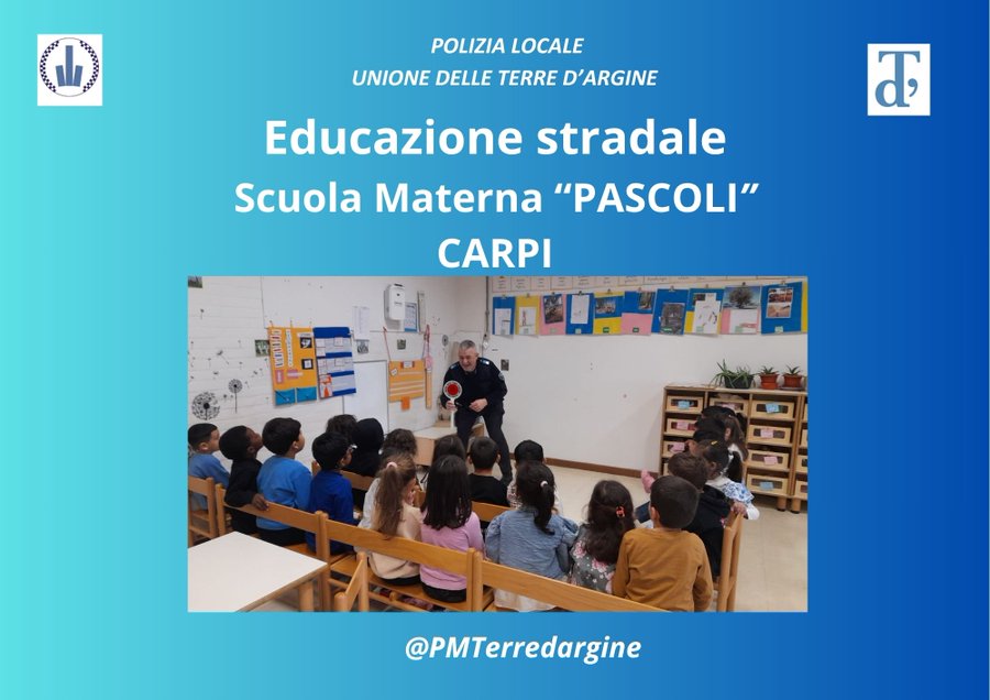 La Polizia Locale porta l'educazione stradale tra i bambini di Carpi