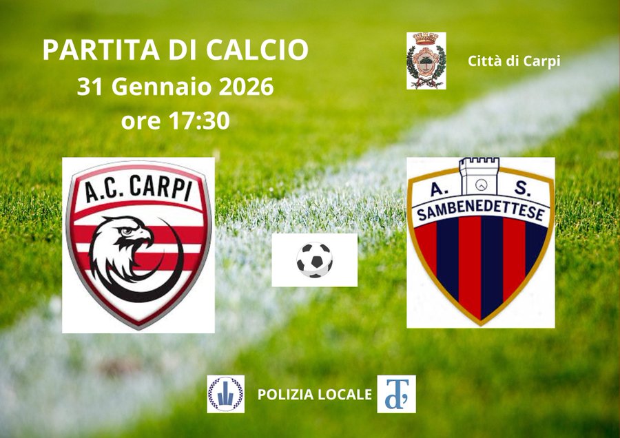 Modifiche al traffico in zona stadio: in corso la partita Carpi-Sambenedettese