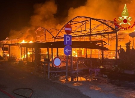 Notte di fuoco a Campogalliano