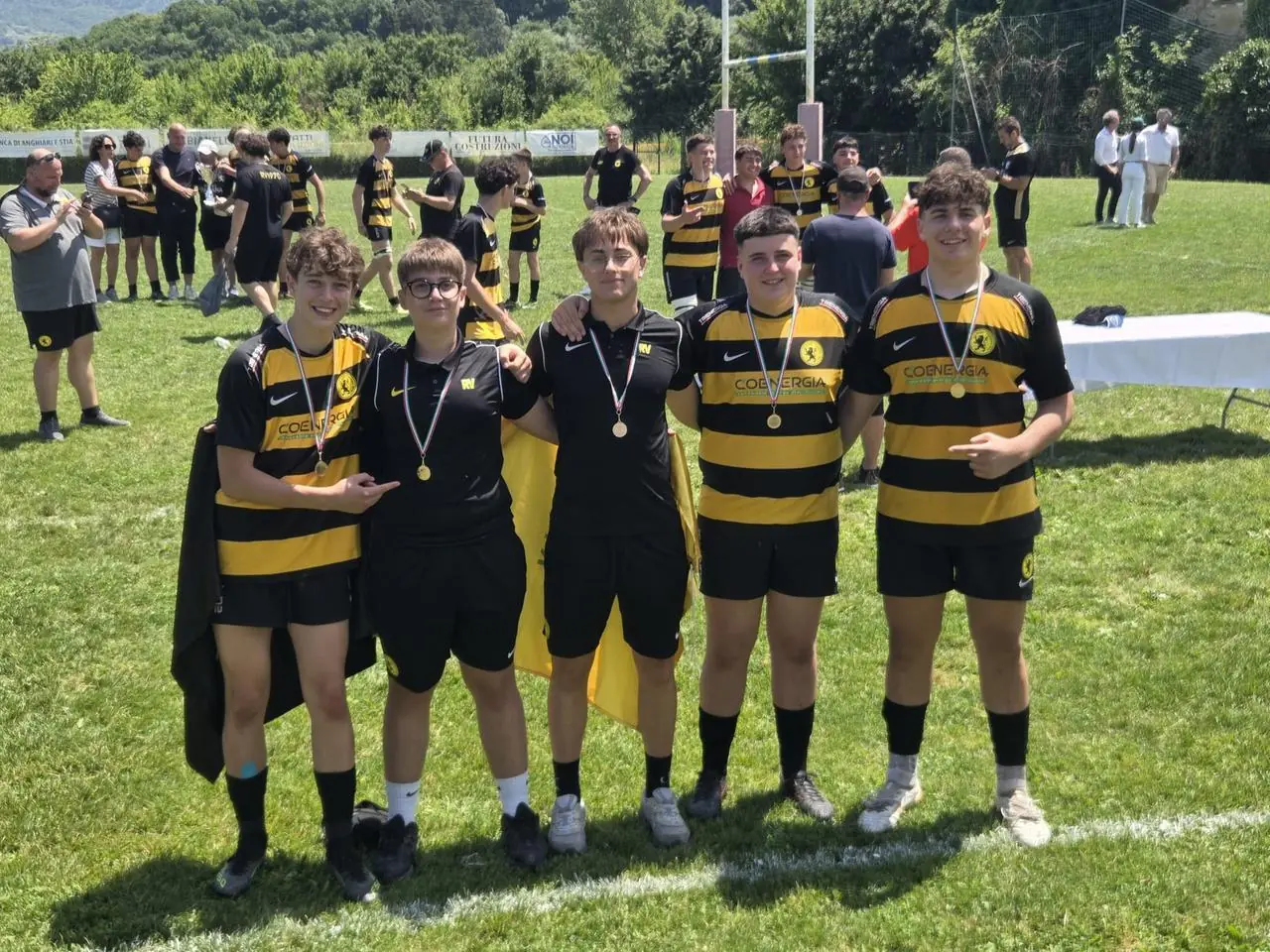 Cinque Falchetti di Carpi sul tetto d'Italia: campioni Under 16 con la maglia di Viadana