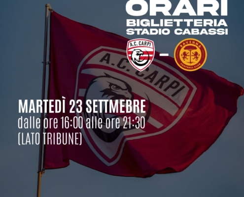 Un martedì che sa di calcio vero: il Carpi ospita il Ravenna al "Cabassi"