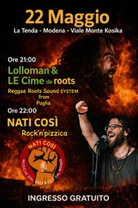 Venerdì sera alla Tenda: reggae, rock e pizzica salentina