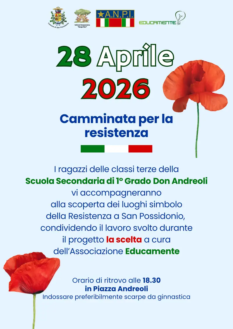 San Possidonio, i ragazzi della Don Andreoli raccontano la Resistenza: camminata il 28 aprile