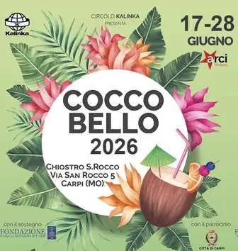 Coccobello 2026: al Chiostro di San Rocco torna l'estate musicale di Carpi con offerta libera e artisti di primo piano
