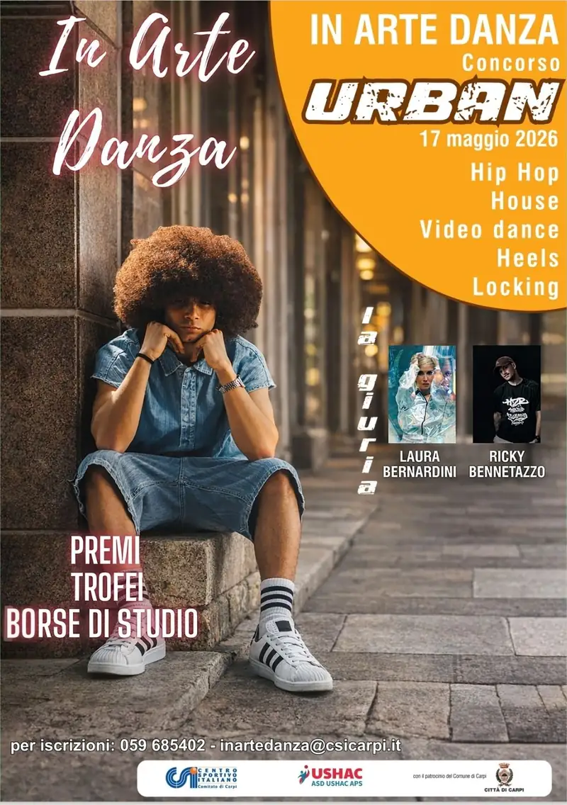 Il 17 maggio torna a Carpi "In Arte Danza Urban": giuria da star per la terza edizione del concorso di danza urbana