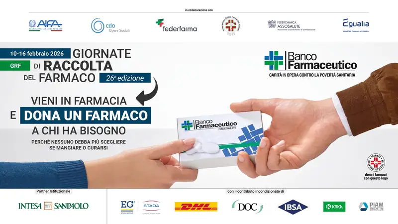 Farmacie modenesi protagoniste della solidarietà: dal 10 al 16 febbraio ritorna la Raccolta del Farmaco