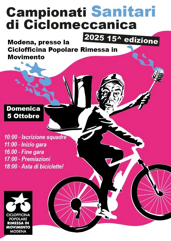 Modena celebra 15 anni di passione per le due ruote: la Ciclofficina Popolare ospita i Campionati di Ciclomeccanica