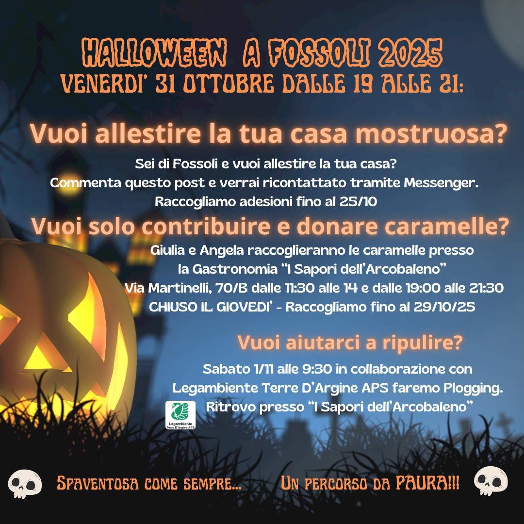 Fossoli si prepara per la notte delle streghe: caccia alle adesioni per Halloween