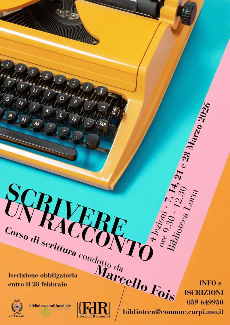 Corso di scrittura con Marcello Fois alla Biblioteca Loria: iscrizioni aperte fino al 28 febbraio