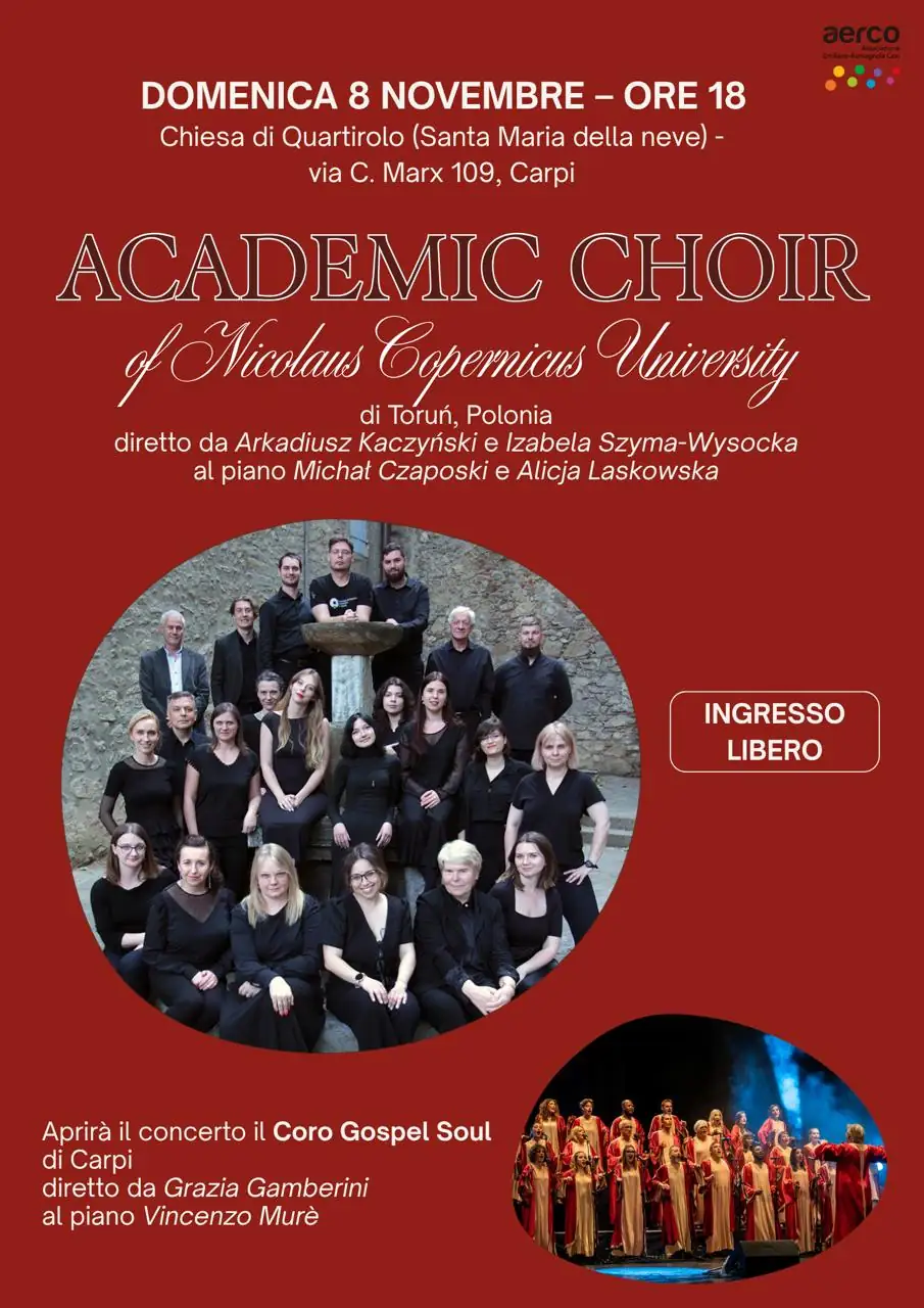 Le voci di Toruń risuonano a Quartirolo: concerto gratuito l'8 novembre