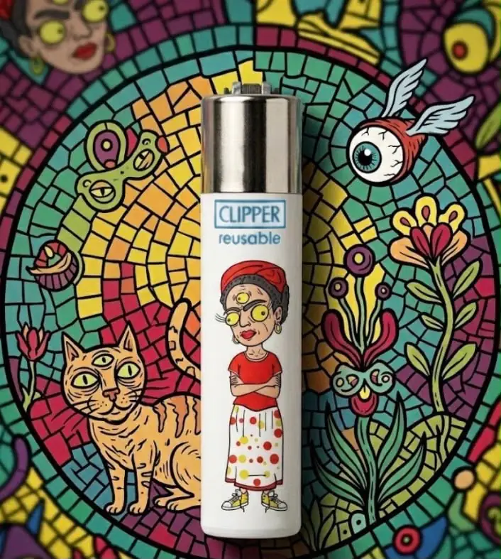 Da Frida Kahlo a Einstein: gli accendini Clipper diventano opere d'arte con Daniel Bund