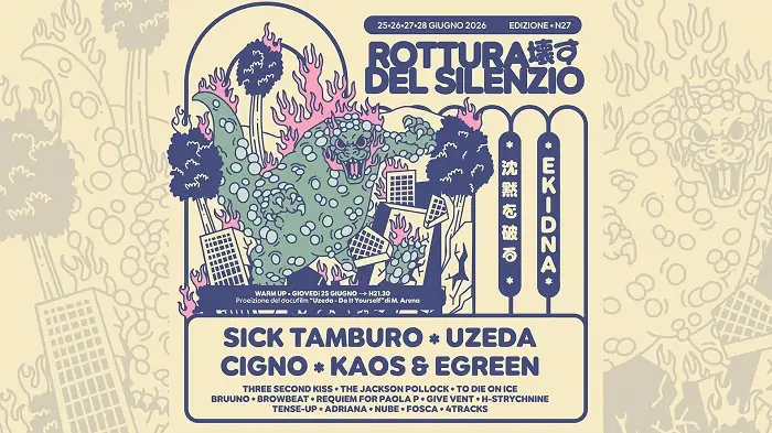 Rottura del Silenzio: tre giorni di musica selvaggia a San Martino Secchia per la 27ª edizione del festival Ekidna