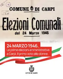 Carpi celebra 80 anni di democrazia: quando le donne votarono per la prima volta