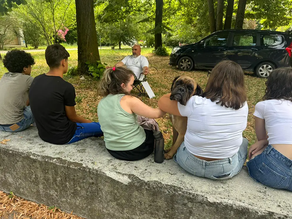 Karma, Lita, Nacho e Fra Tuck: i quattro boxer che hanno fatto lezione al Meucci