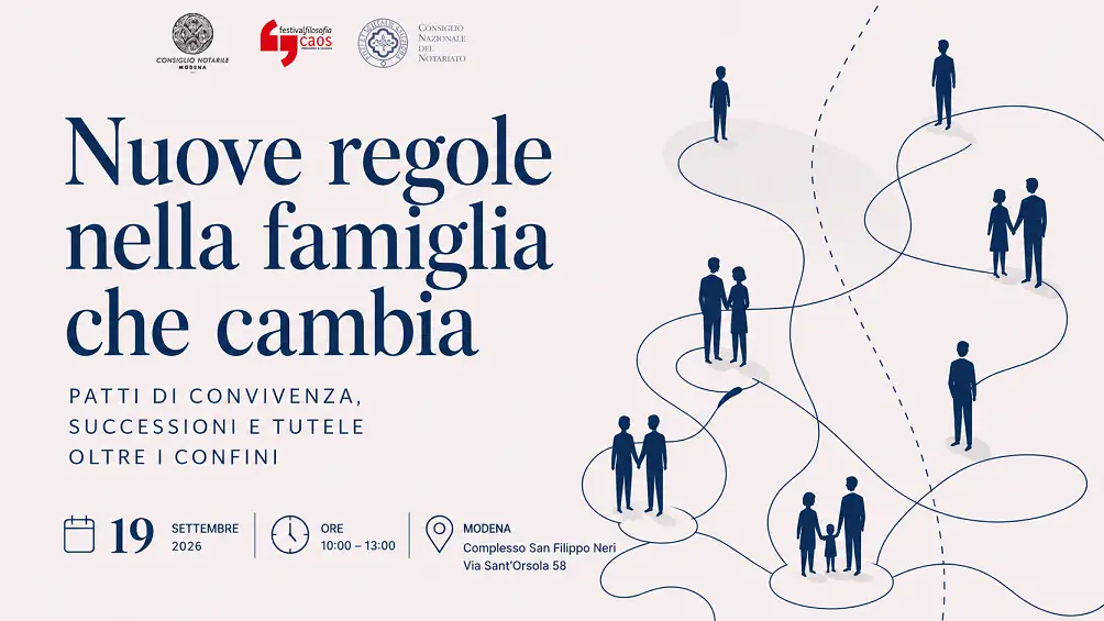 Quando la famiglia cambia pelle: il Notariato porta le regole al festivalfilosofia