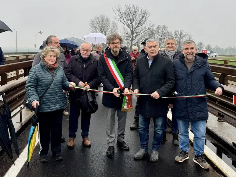 Riapre il ponte di San Martino Secchia: inaugurata stamattina la nuova struttura da 2 milioni di euro